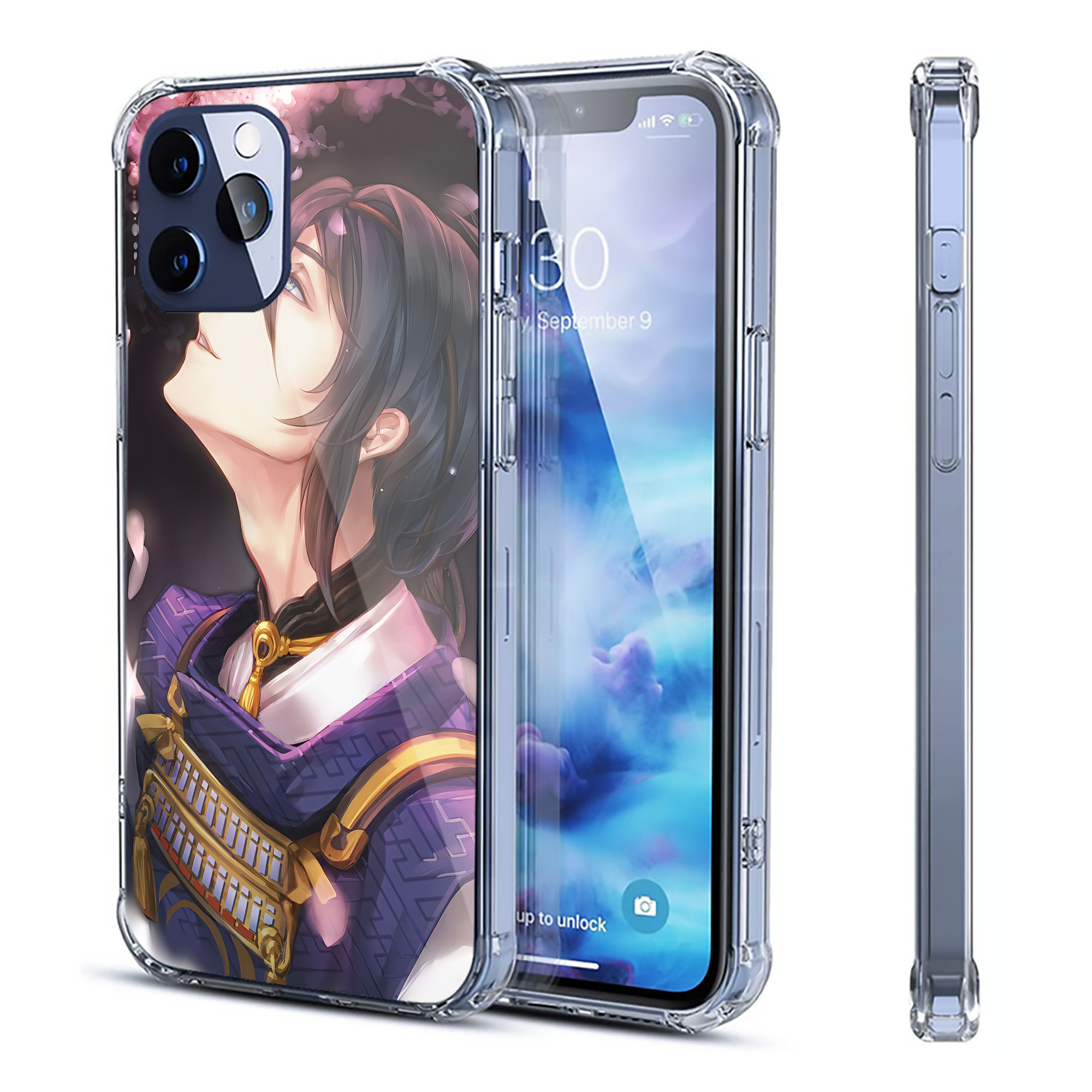 （画像用） 刀剣乱舞 Touken Ranbu 【iPhone 12シリーズ対応】透明スマホケース（クリアソフトケース）